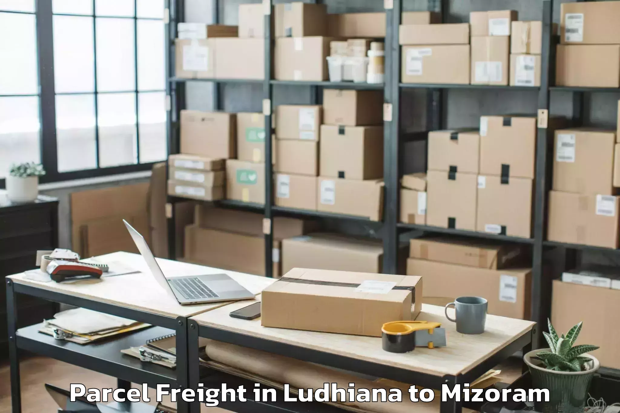 Get Ludhiana to Lunglei Parcel Freight